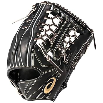 asics Gold stage 投手用グローブ 黒 アシックス（ASICS）（メンズ）軟式用グラブ 投手用 野球